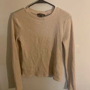 Tan cropped sweater
